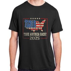 Donald Trump 2025 Take America Back American Flag Patriotic Adult ChromaSoft Performance T-Shirt