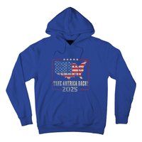 Donald Trump 2025 Take America Back American Flag Patriotic Hoodie