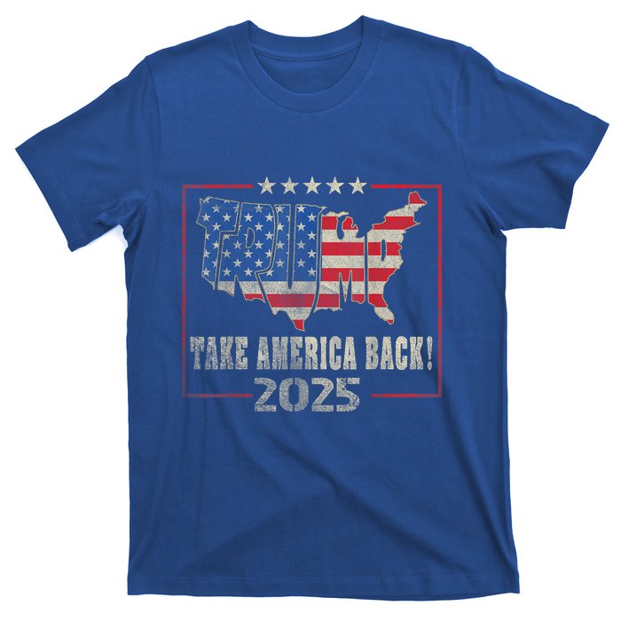 Donald Trump 2025 Take America Back American Flag Patriotic T-Shirt