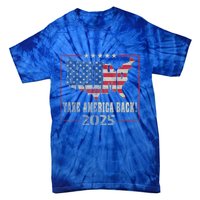 Donald Trump 2025 Take America Back American Flag Patriotic Tie-Dye T-Shirt