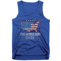 Donald Trump 2025 Take America Back American Flag Patriotic Tank Top