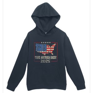 Donald Trump 2025 Take America Back American Flag Patriotic Urban Pullover Hoodie