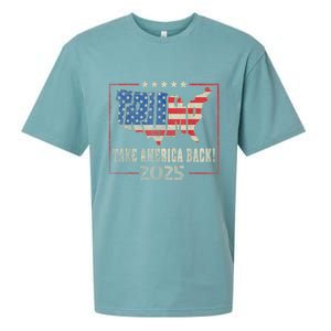 Donald Trump 2025 Take America Back American Flag Patriotic Sueded Cloud Jersey T-Shirt