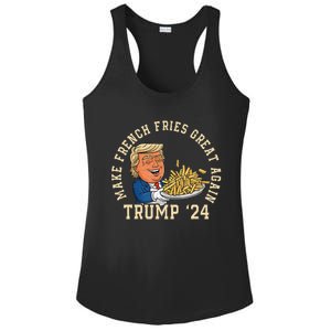 Donald Trump 2024 French Fry Make French Fries Great Again Ladies PosiCharge Competitor Racerback Tank