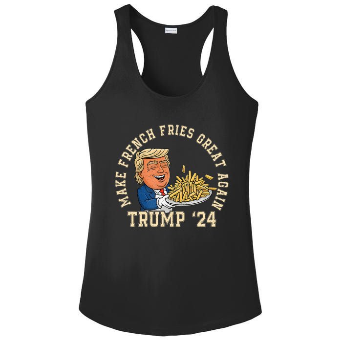 Donald Trump 2024 French Fry Make French Fries Great Again Ladies PosiCharge Competitor Racerback Tank