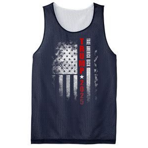 Donald Trump 2025 Take America Back American Flag Mesh Reversible Basketball Jersey Tank