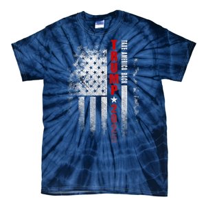 Donald Trump 2025 Take America Back American Flag Tie-Dye T-Shirt