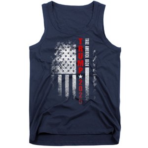 Donald Trump 2025 Take America Back American Flag Tank Top