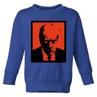 Donald Trump 2024 Mug Shot 4547 Red Gift Toddler Sweatshirt