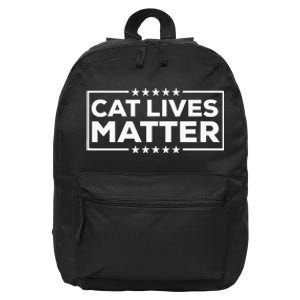 Donald Trump 2024 Cats Cat Lives Matter Trump 16 in Basic Backpack