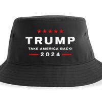 Donald Trump 2024 Take America Back Usa United States Sustainable Bucket Hat