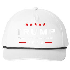 Donald Trump 2024 Take America Back Usa United States Snapback Five-Panel Rope Hat