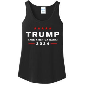 Donald Trump 2024 Take America Back Usa United States Ladies Essential Tank