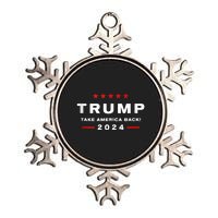 Donald Trump 2024 Take America Back Usa United States Metallic Star Ornament