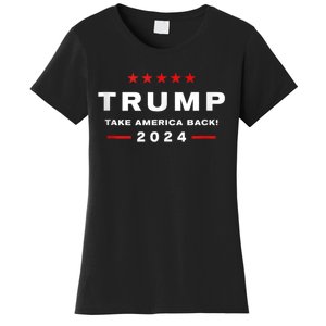 Donald Trump 2024 Take America Back Usa United States Women's T-Shirt