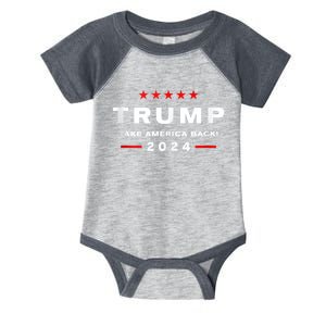 Donald Trump 2024 Take America Back Usa United States Infant Baby Jersey Bodysuit