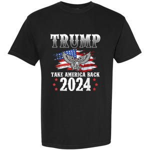 Donald Trump 2024 Take America Back Usa United States Garment-Dyed Heavyweight T-Shirt