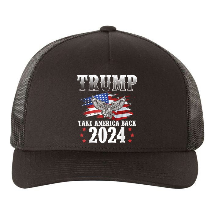 Donald Trump 2024 Take America Back Usa United States Yupoong Adult 5-Panel Trucker Hat