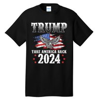 Donald Trump 2024 Take America Back Usa United States Tall T-Shirt