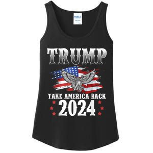 Donald Trump 2024 Take America Back Usa United States Ladies Essential Tank