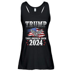 Donald Trump 2024 Take America Back Usa United States Ladies Essential Flowy Tank