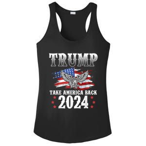 Donald Trump 2024 Take America Back Usa United States Ladies PosiCharge Competitor Racerback Tank