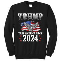 Donald Trump 2024 Take America Back Usa United States Tall Sweatshirt