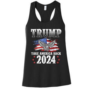 Donald Trump 2024 Take America Back Usa United States Women's Racerback Tank