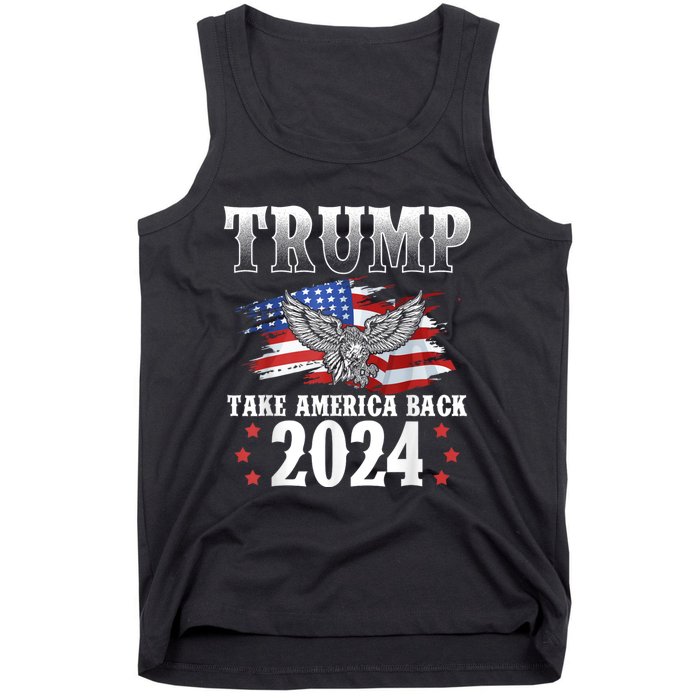 Donald Trump 2024 Take America Back Usa United States Tank Top