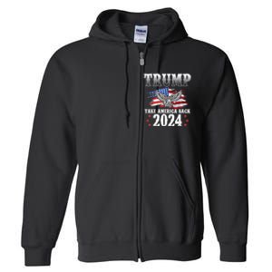 Donald Trump 2024 Take America Back Usa United States Full Zip Hoodie