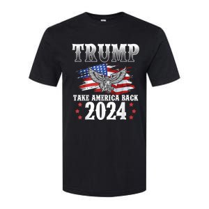 Donald Trump 2024 Take America Back Usa United States Softstyle CVC T-Shirt