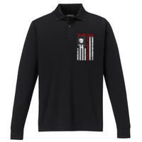 Donald Trump 2024 Take America Back Usa United States Performance Long Sleeve Polo