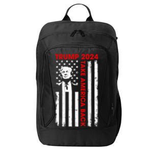 Donald Trump 2024 Take America Back Usa United States City Backpack