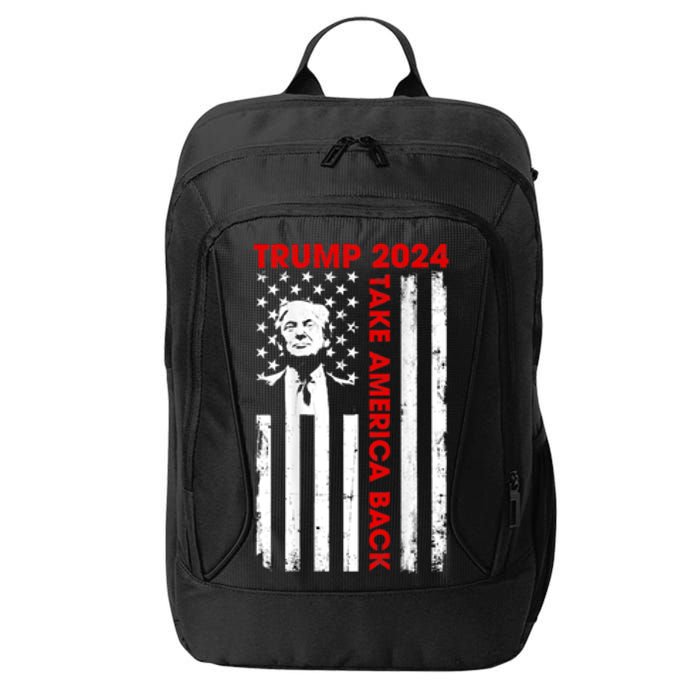 Donald Trump 2024 Take America Back Usa United States City Backpack