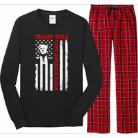 Donald Trump 2024 Take America Back Usa United States Long Sleeve Pajama Set