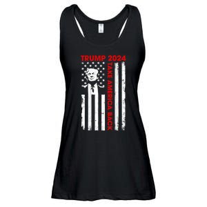 Donald Trump 2024 Take America Back Usa United States Ladies Essential Flowy Tank