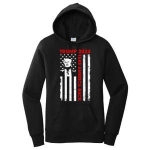 Donald Trump 2024 Take America Back Usa United States Women's Pullover Hoodie