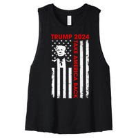 Donald Trump 2024 Take America Back Usa United States Women's Racerback Cropped Tank