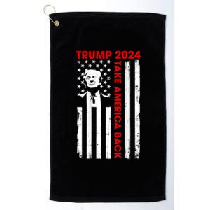 Donald Trump 2024 Take America Back Usa United States Platinum Collection Golf Towel