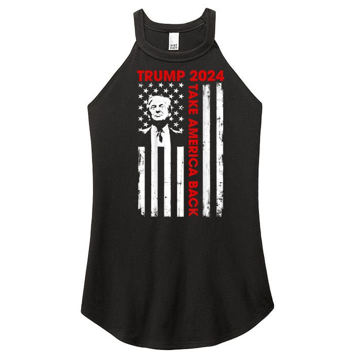 Donald Trump 2024 Take America Back Usa United States Women's Perfect Tri Rocker Tank