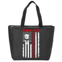 Donald Trump 2024 Take America Back Usa United States Zip Tote Bag