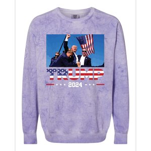 Donald Trump 2024 Survived Shot At Election Rally Colorblast Crewneck Sweatshirt