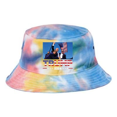 Donald Trump 2024 Survived Shot At Election Rally Tie Dye Newport Bucket Hat