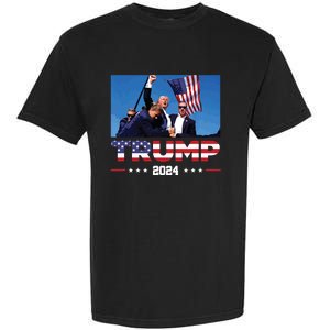 Donald Trump 2024 Survived Shot At Election Rally Garment-Dyed Heavyweight T-Shirt