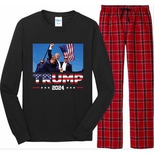 Donald Trump 2024 Survived Shot At Election Rally Long Sleeve Pajama Set