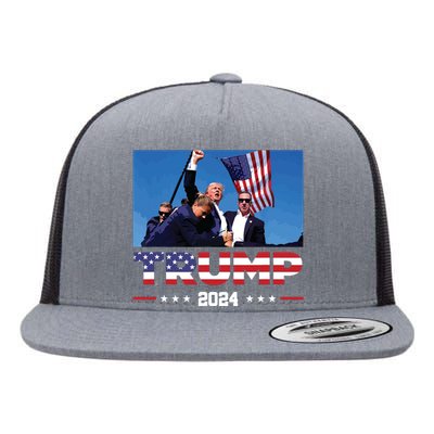 Donald Trump 2024 Survived Shot At Election Rally Flat Bill Trucker Hat