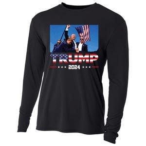 Donald Trump 2024 Survived Shot At Election Rally Cooling Performance Long Sleeve Crew