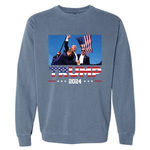 Donald Trump 2024 Survived Shot At Election Rally Garment-Dyed Sweatshirt