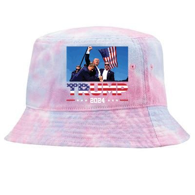 Donald Trump 2024 Survived Shot At Election Rally Tie-Dyed Bucket Hat