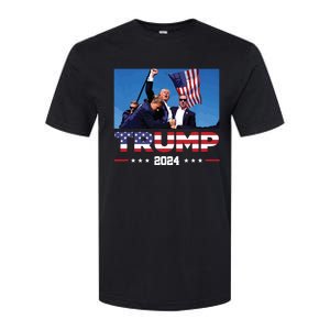 Donald Trump 2024 Survived Shot At Election Rally Softstyle CVC T-Shirt